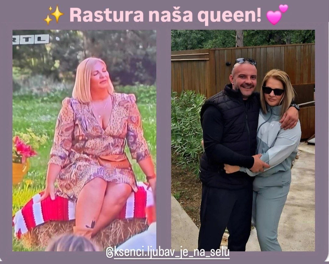 Fotografije prije i poslije iz prethodnog Fit Boss programa, primjer 2