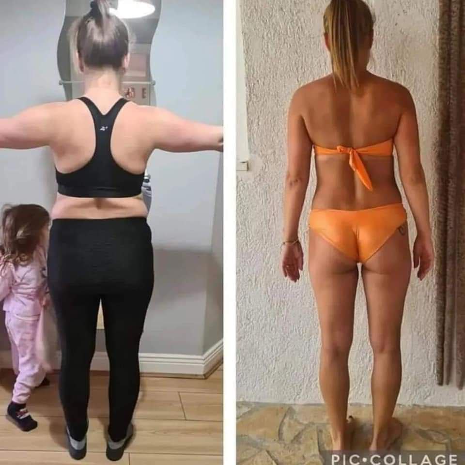 Fotografije prije i poslije iz prethodnog Fit Boss programa, primjer 4